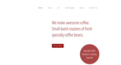 Desktop Screenshot of mightyfinecoffee.com.au